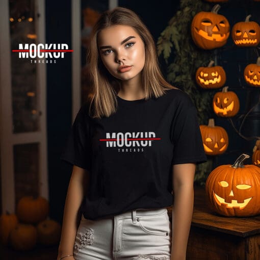 Halloween - T-Shirt Mockup Template 20